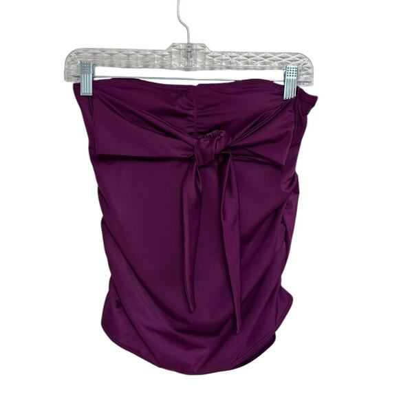 NWT Soma Swim Convertible Halter Bra Cup Sized Tankini Top in Henna Plum 34B - Picture 4 of 11